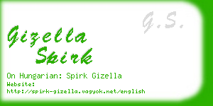 gizella spirk business card